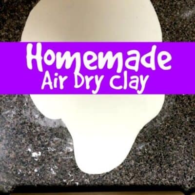 homemade air dry clay