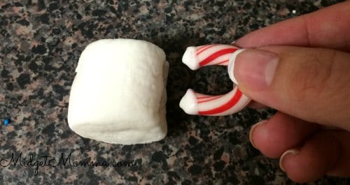 how to make marshmallows stick to candy canes