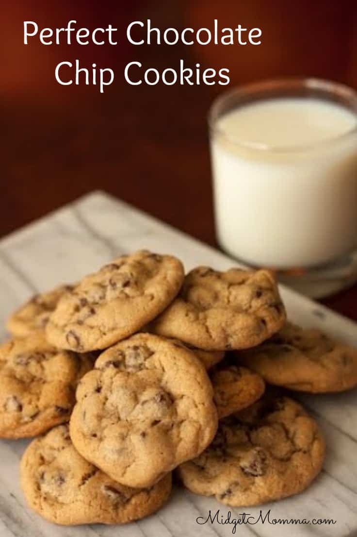 This is the perfect chocolate chip cookie recipe that your family will love. These are a perfect combination of chewy with a bit of crunch.