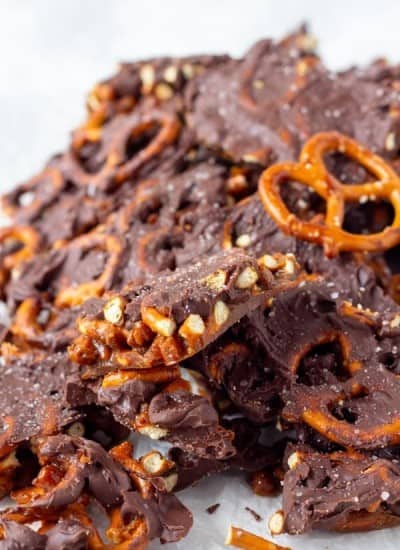 Chocolate & Pretzel Toffee Bark