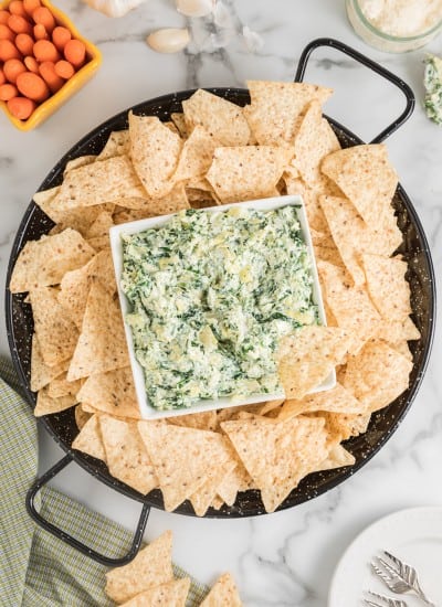 Cold Spinach Artichoke dip