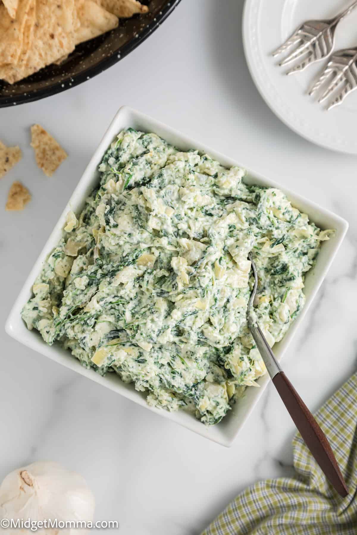 Creamy Cold Spinach Artichoke Dip Recipe