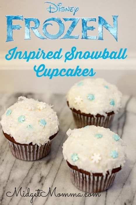 Disney Frozen Inspired Snowball Cupcakes