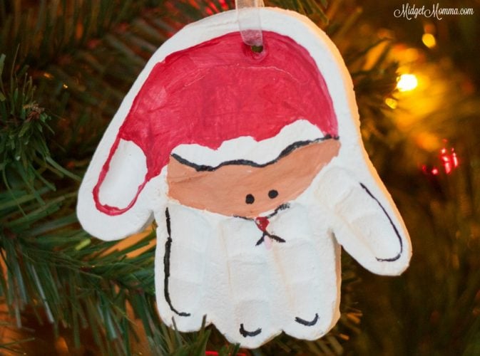 Handprint Santa Ornament