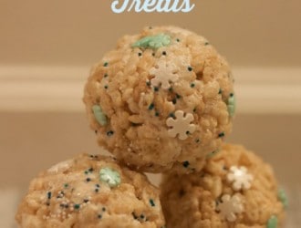 These Disney Frozen Inspired Snowball Rice Krispie treats are so much fun and super easy to make! They are your normal Rice Krispie in a ball form.