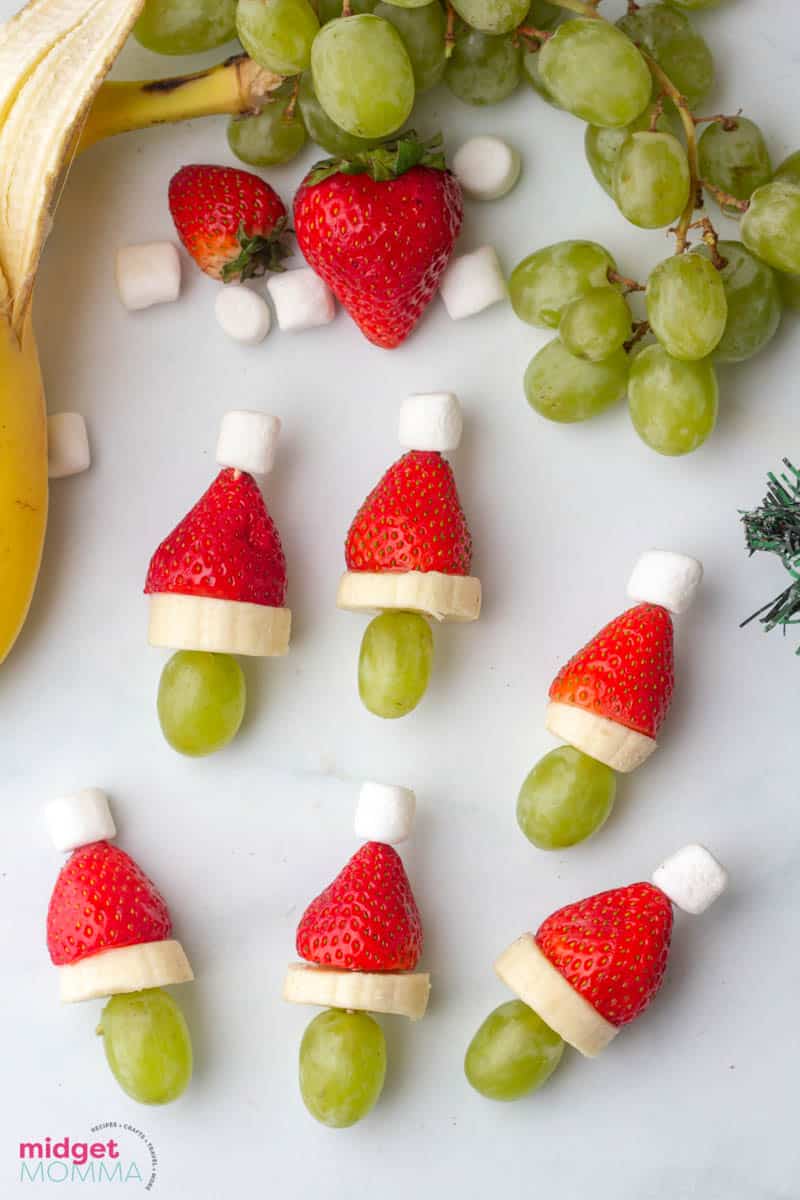 Grinch Fruit Kabobs