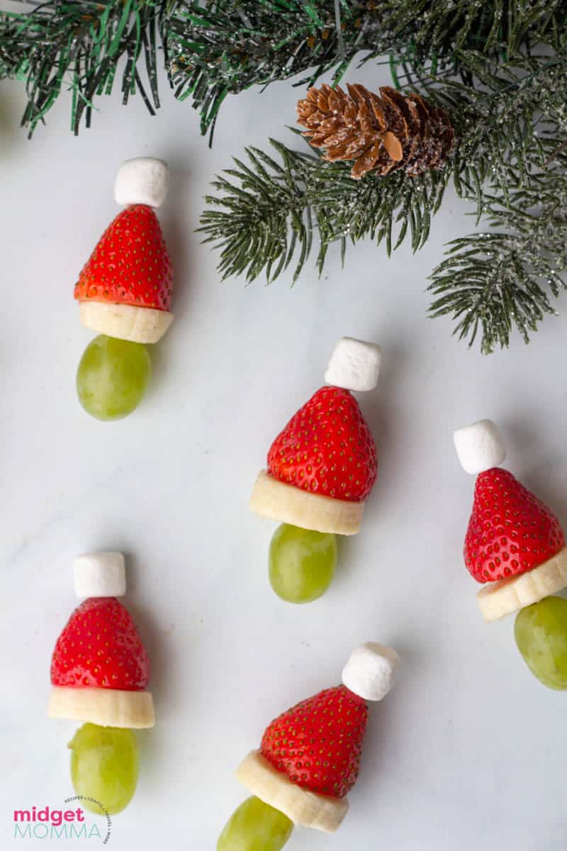 Grinch Fruit Kabobs