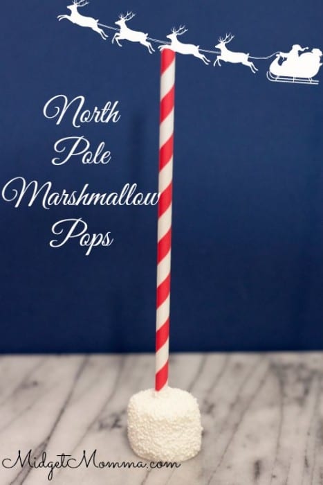 North Pole Marshmallow Pops