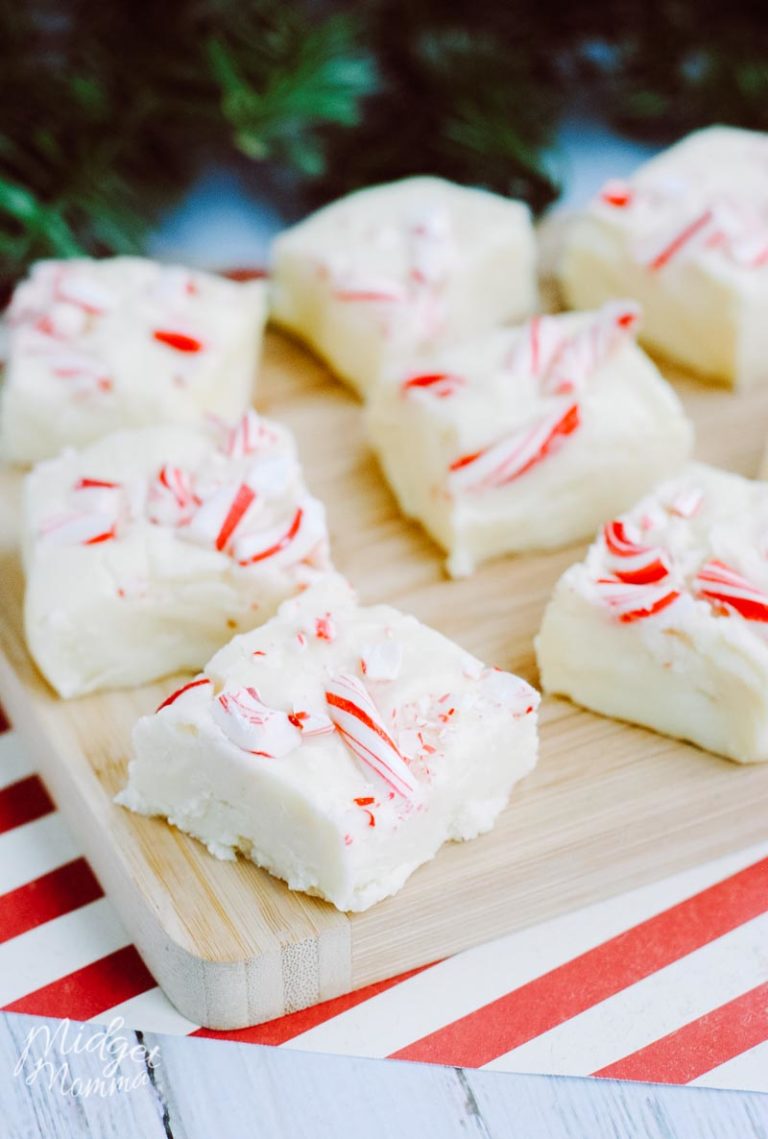 White Chocolate Peppermint Fudge ­ MidgetMomma