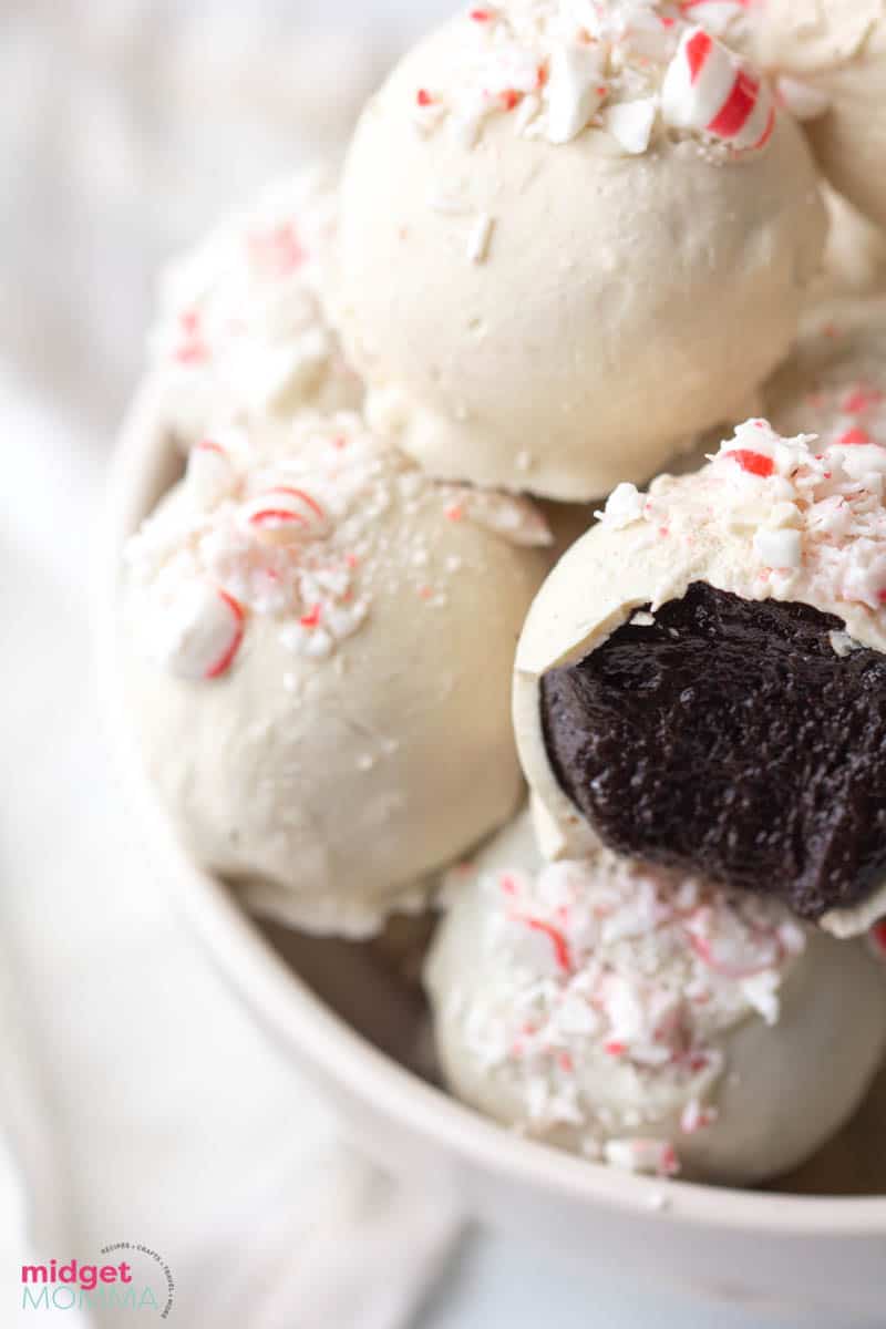 Peppermint Oreo Truffles