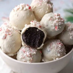 Peppermint Oreo Truffles