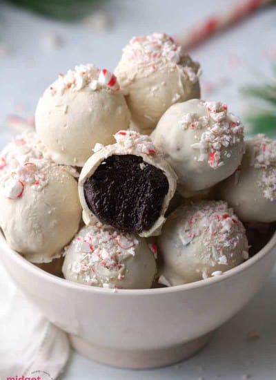 Peppermint Oreo Truffles