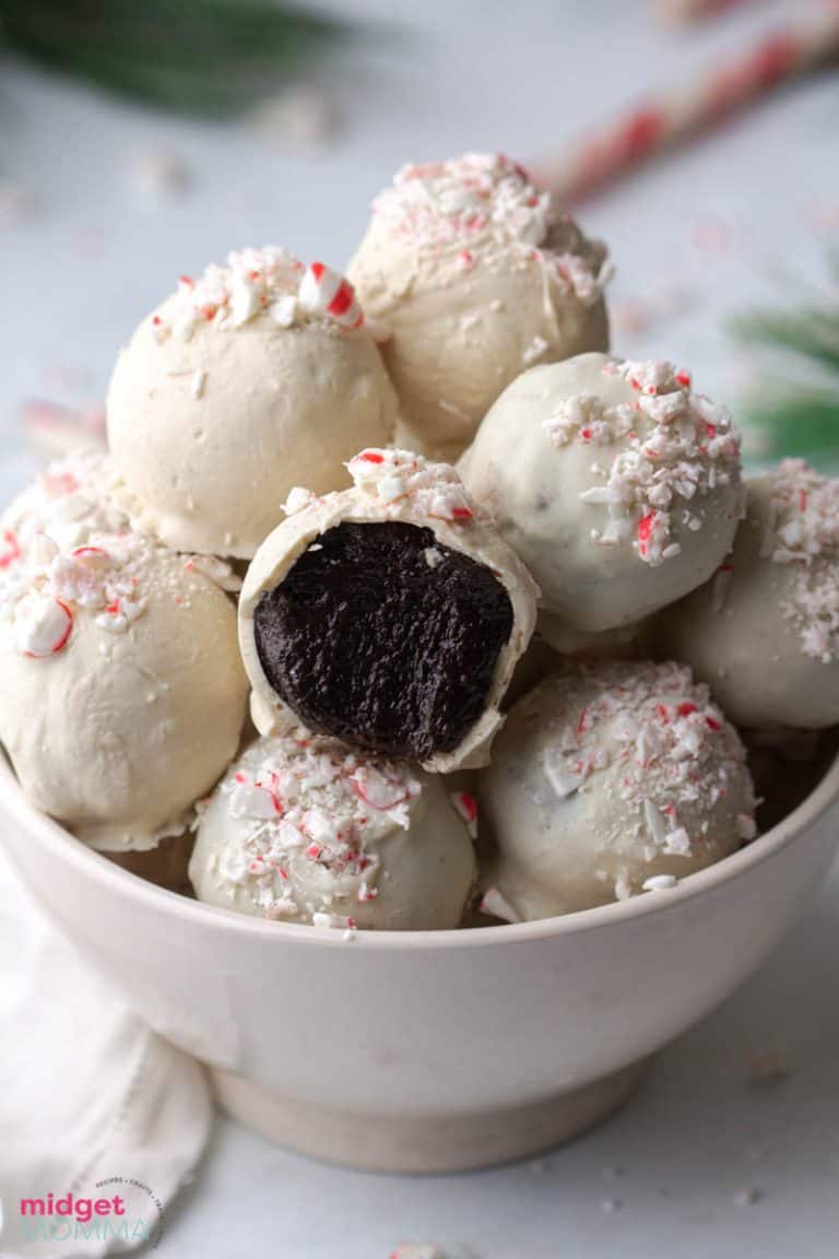 Peppermint Oreo Truffles Also Known as Oreo Balls • MidgetMomma