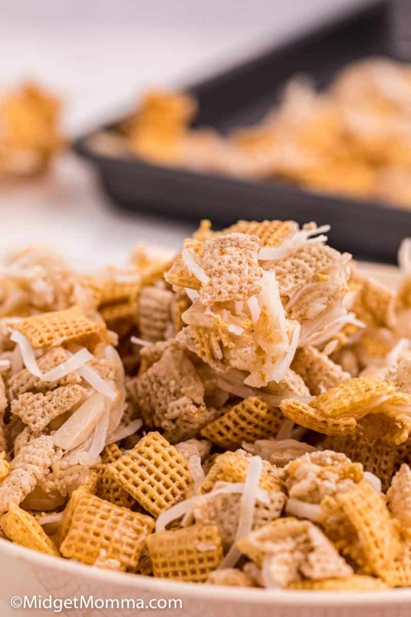 close up photo Sweet and Salty Holiday Chex Mix