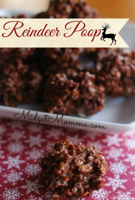 Reindeer Poop Cookies. Fun holiday treat for kids with these Reindeer Poop Cookies. Easy to make christmas treat that the kids will love!