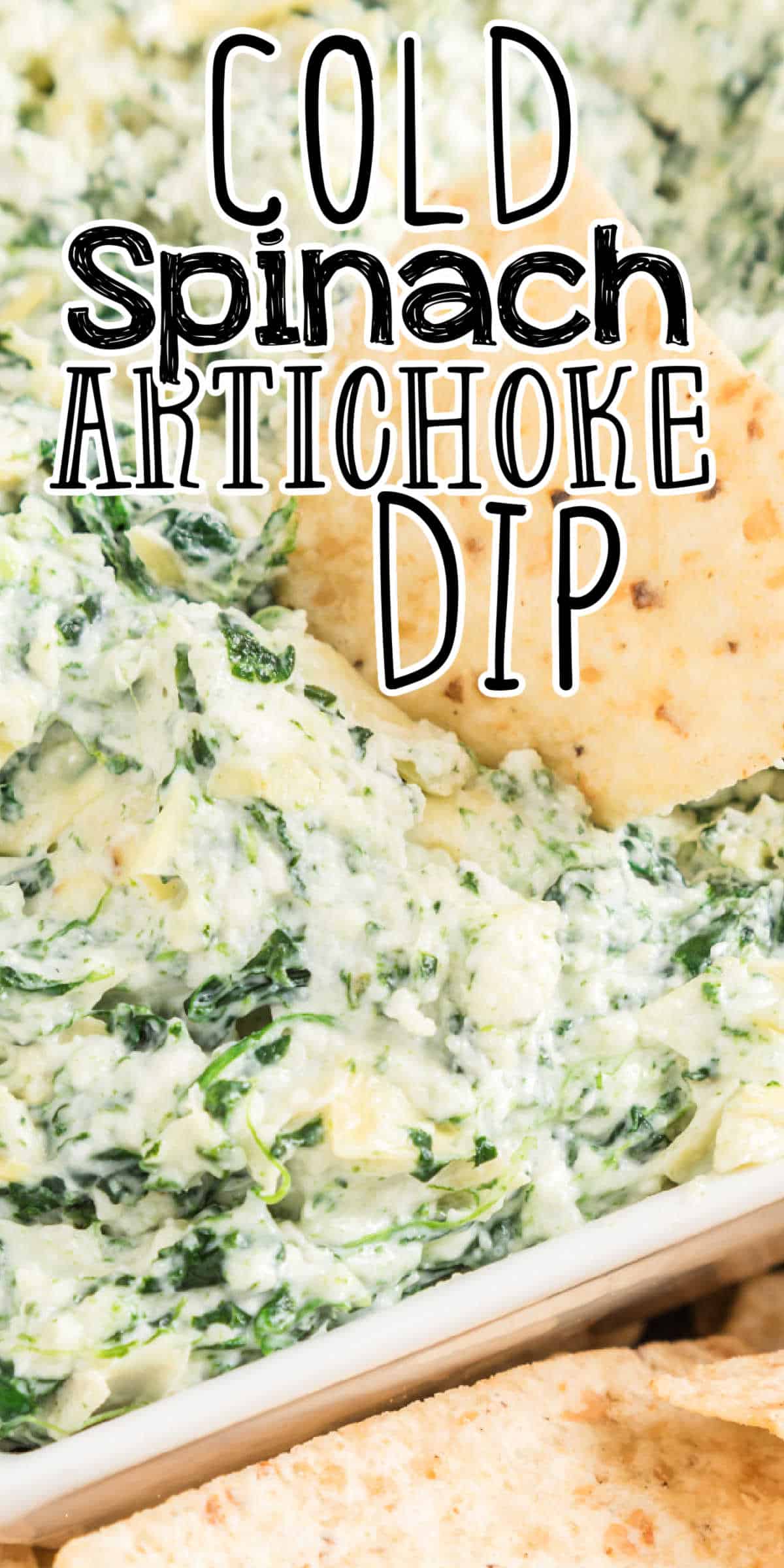 Creamy Cold Spinach Artichoke Dip Recipe