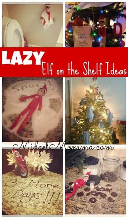 Lazy Mom Elf on the shelf Ideas