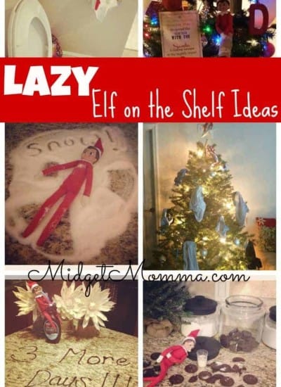 lazy elf on the shelf ideas