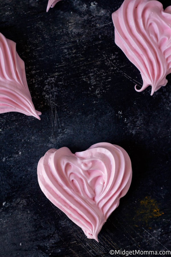 Single Strawberry Meringue Cookie