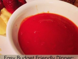 This is a Easy Dinner on a budget. Grilled Cheese, Tomato Soup and Fruit is a great staple in any kids diet. This meal will make you feel warm and cozy.