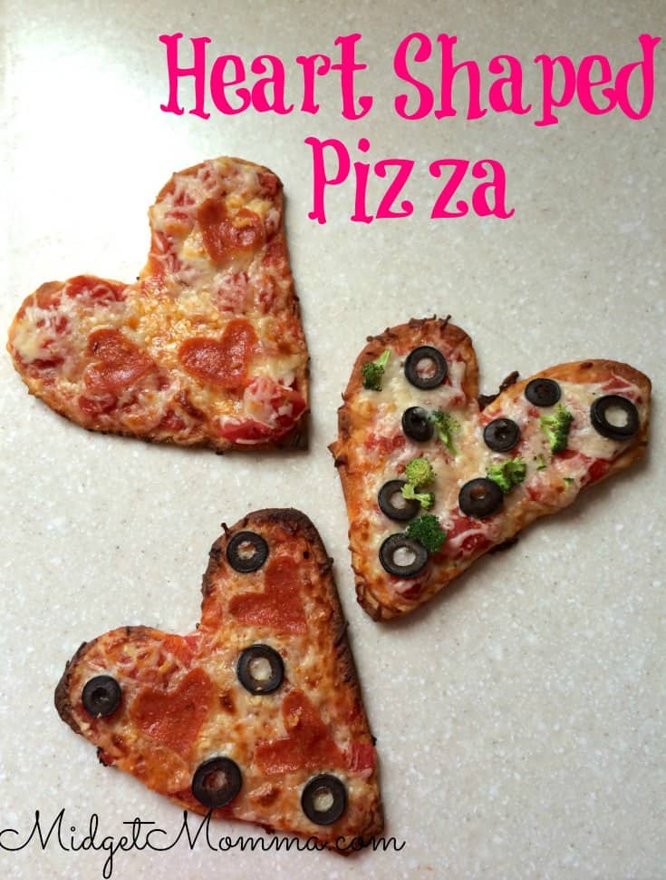 heart shaped pizza