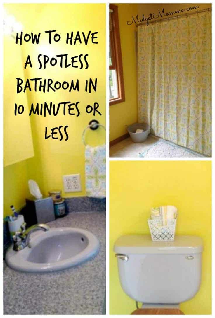 Clean the Bathroom Quickly | Spotlessly Clean in Under 10 Minutes