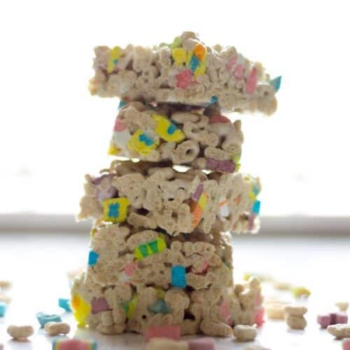 Lucky Charm Marshmallow Treats recipe