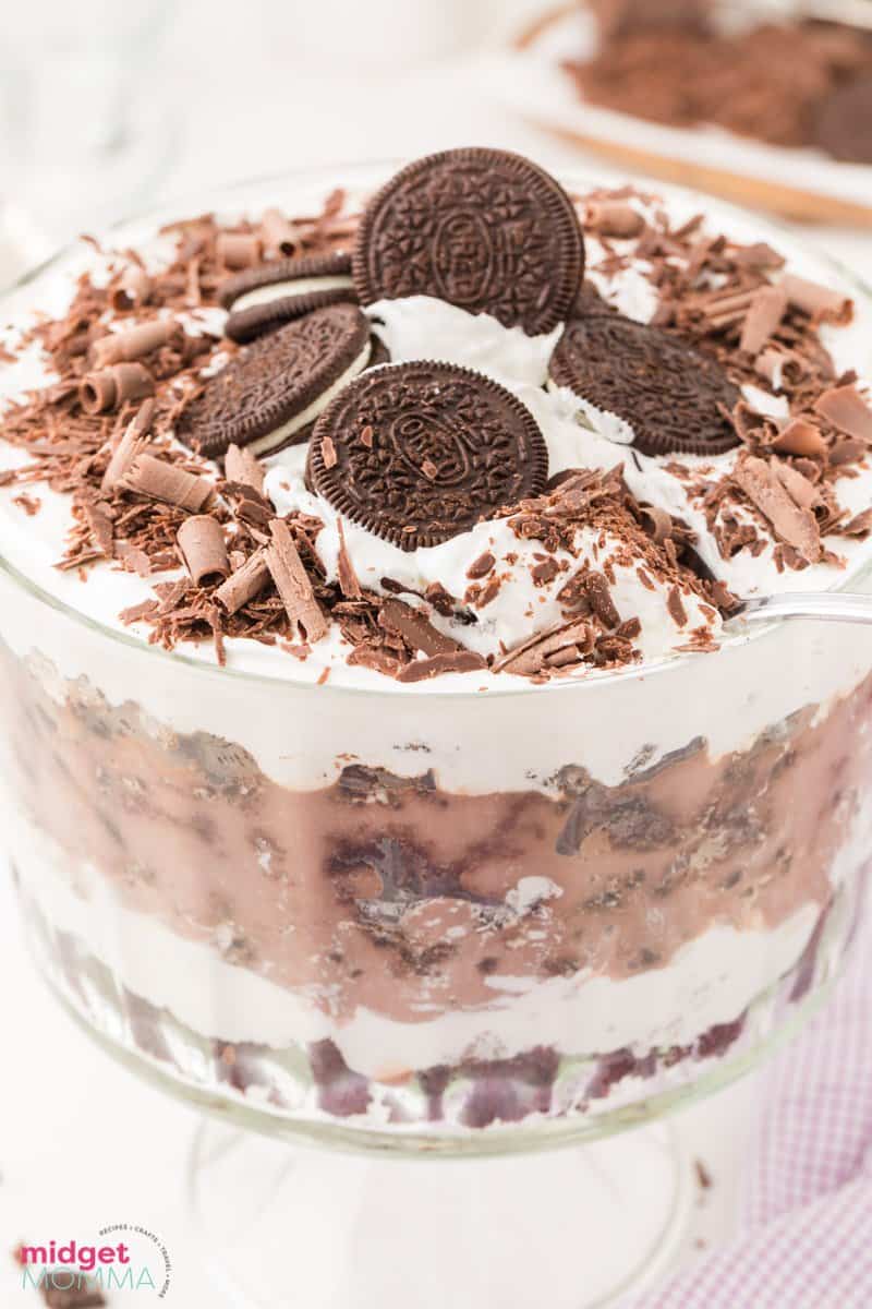 Close up photo Chocolate Trifle Recipe