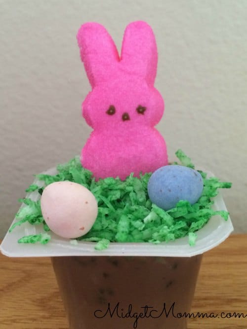 Bunnies In The Field Pudding Cups Kids Easter Treat