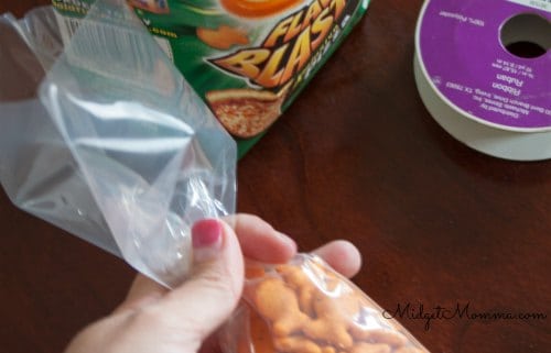 snack made with goldfish crackers for easter