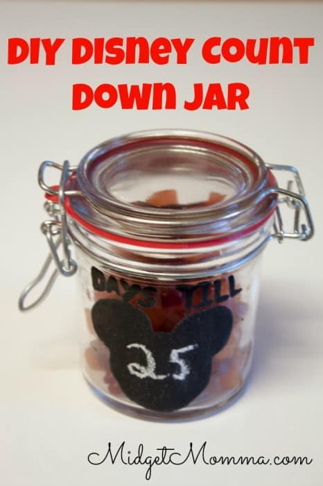 DIY Disney Count Down Jar