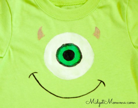 DIY Mike Wazowski shirt