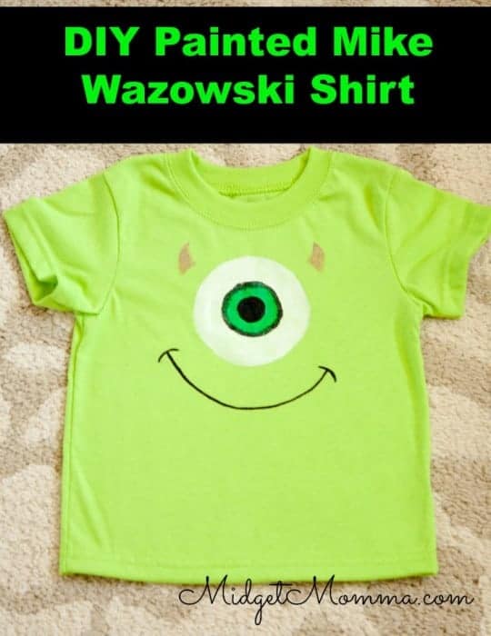 DIY Painted Mike Wazowski Shirt