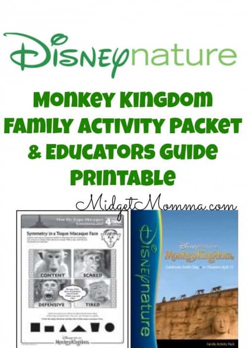 Monkey Kingdom Family Activity Packet & Educators Guide Printable