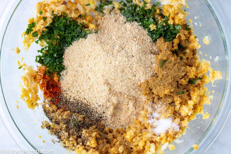 Falafel Ingredients in a bowl