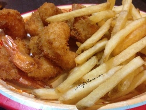 cheap eats Disney World Hollywood Studios ABC Commissary Shrimps platter
