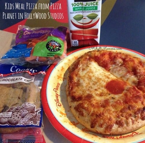 cheap eats at disney world kids meal at pizza planet in hollywood studios