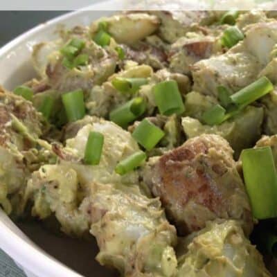 Creamy Avocado Potato Salad. Using cilantro, garlic, onions and cayenne pepper this creamy avocado potato salad is the perfect potato salad recipe