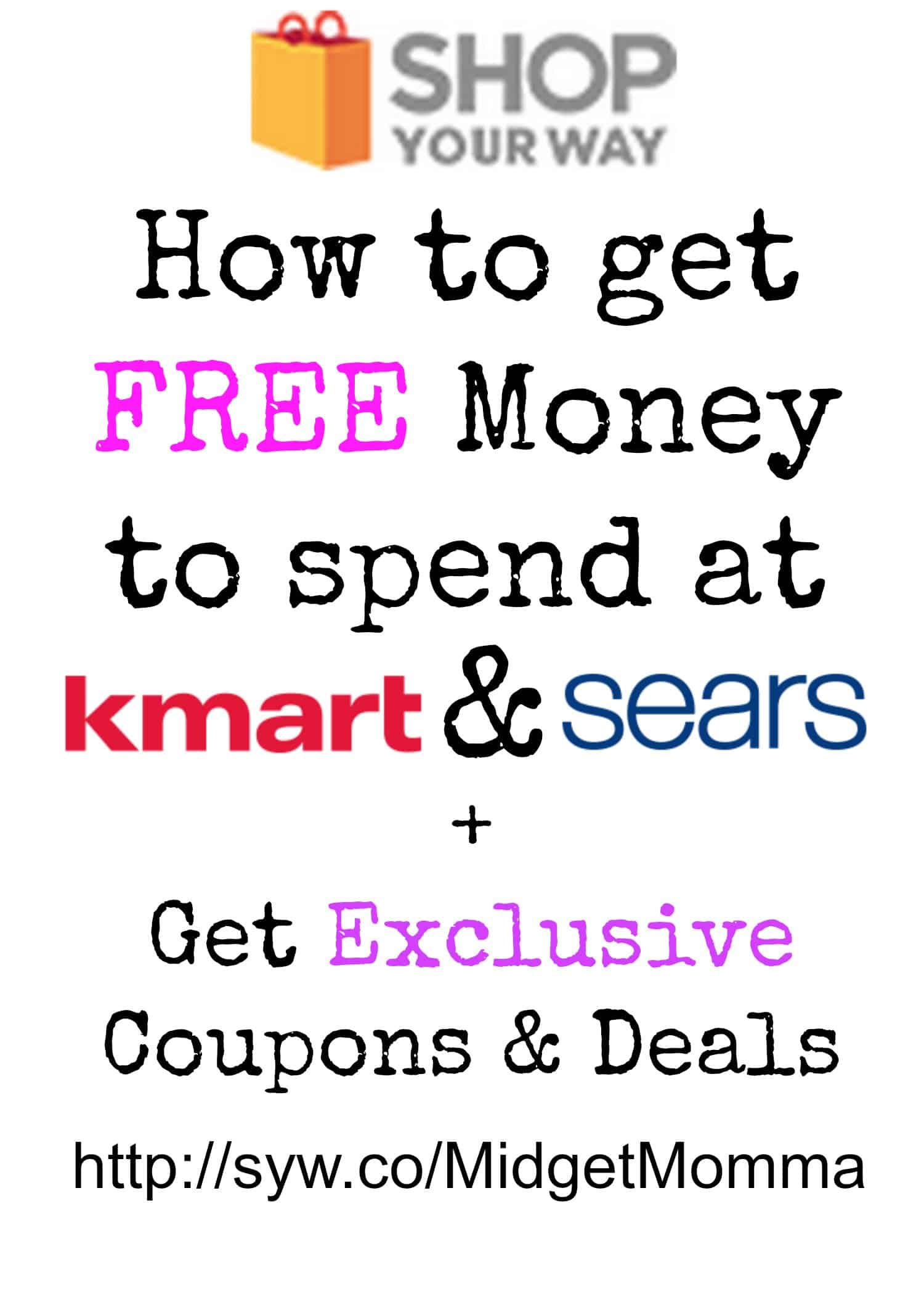 How to get FREE Money to Spend at Kmart and Sears