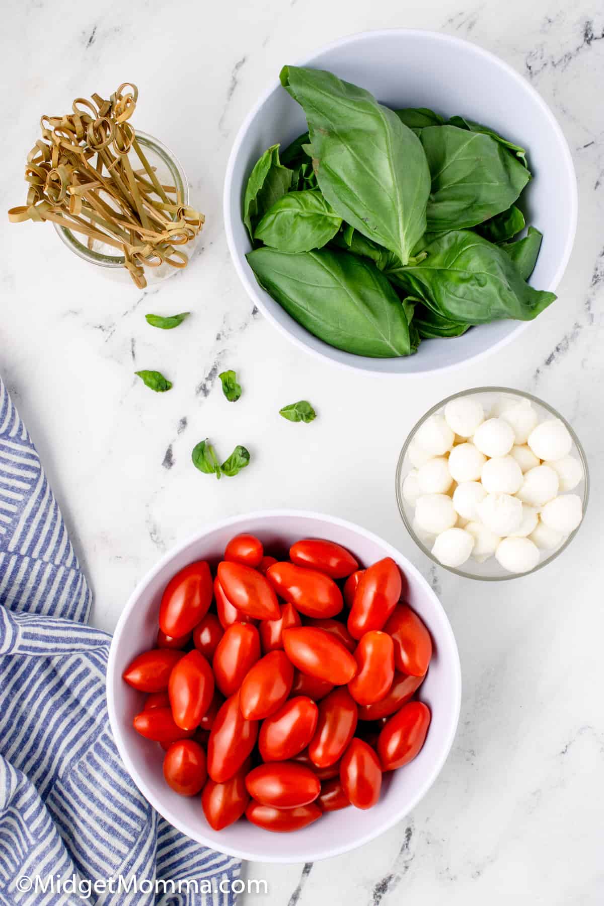 Caprese Salad Skewers ingredients