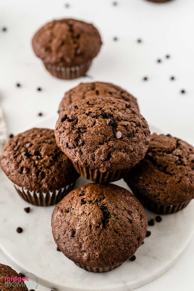 Double Chocolate Banana Muffins