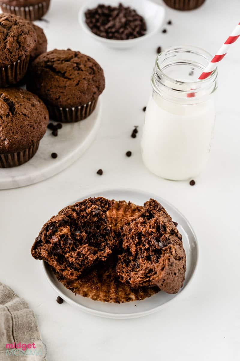 Double Chocolate Banana Muffins