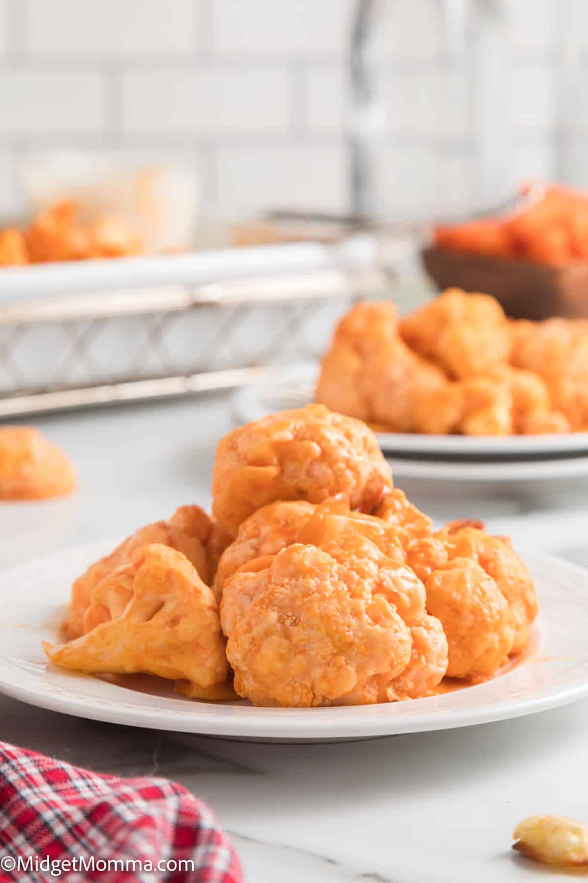 Oven Baked Spicy Buffalo Cauliflower Bites Recipe