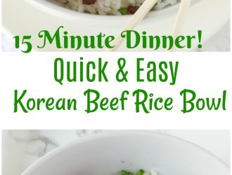 easy Korean Beef Rice, easy beef dinner, easy dinner, quick dinner, rice bowl