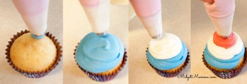 how to swirl icing on a cupcake