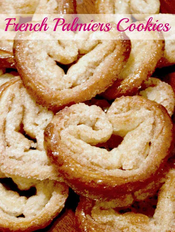 French Palmiers Cookies, Easy French Palmiers Cookies, Puff pastry French Palmiers Cookies, Elephant Ear cookies, 3 ingredient French Palmiers Cookies