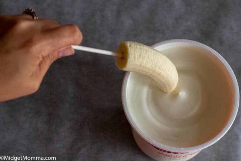 Yogurt Covered Frozen Banana Popsicles