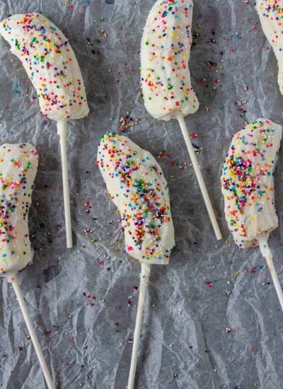 Frozen Yogurt Banana Pops