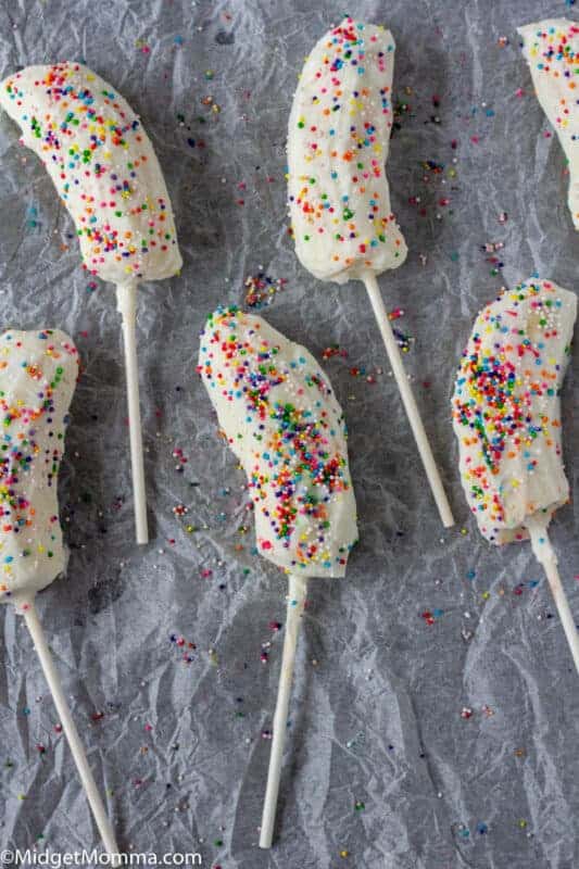 Yogurt Covered Frozen Banana Popsicles