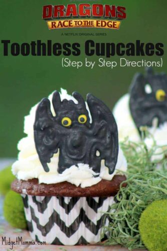 Toothless Cupcake Tutorial